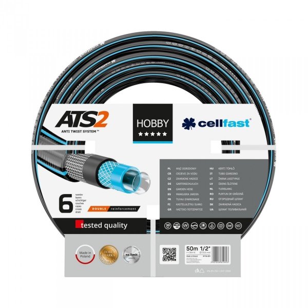 Tuyau Cellfast HOBBY ATS2 16-201; 50 m; 1/2''