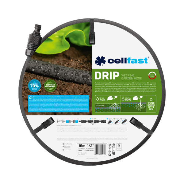 Moisure houe Cellfast DRIP 19-002; 15 m; 1/2''