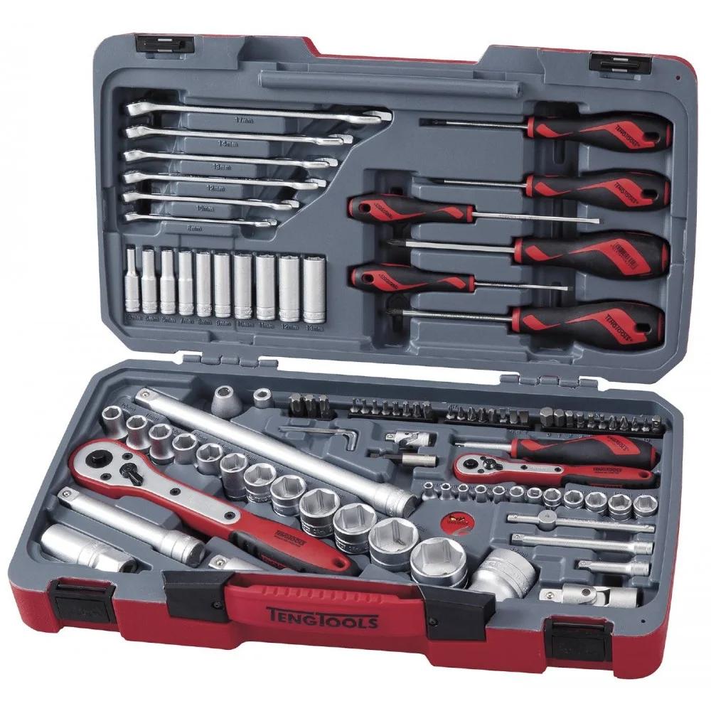 Ensemble d'outils Teng Tools TM095; 1/4''; 1/2''; 95 unités