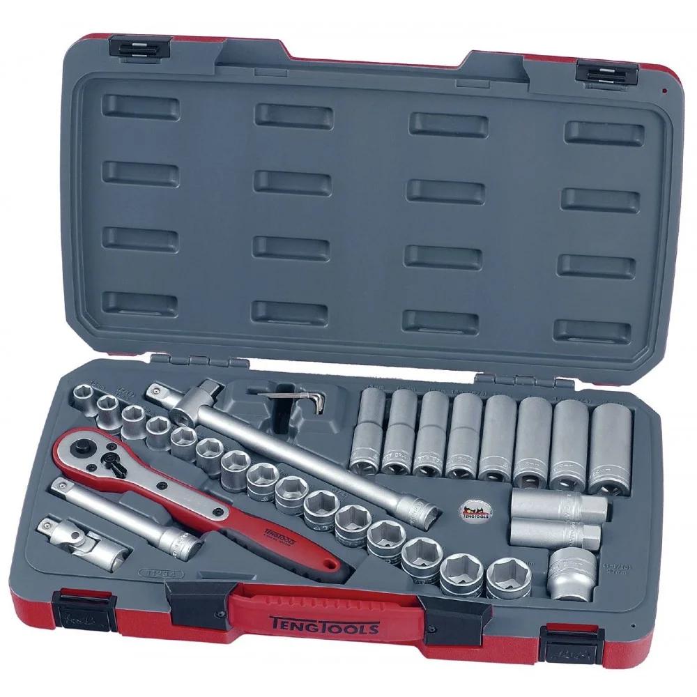 Jeu de clés à douille Teng Tools T1234; 1/2''; 34 unités