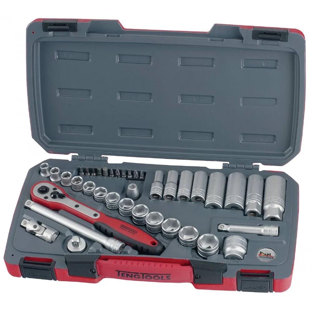 Jeu de clés à douille Teng Tools T3839; 3/8''; 39 unités