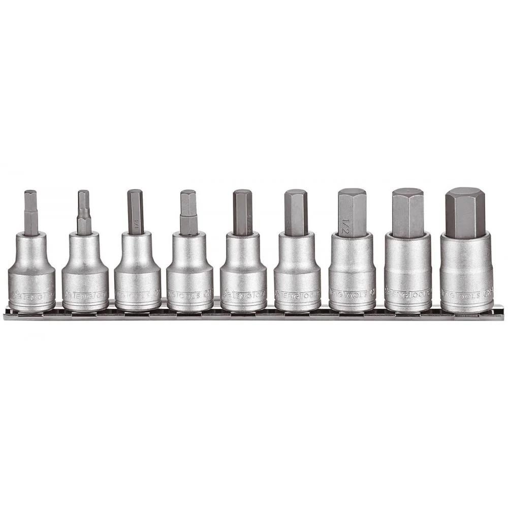 Socket et jeu de bits Teng Tools M1209AF; 1/2''; 9 unités