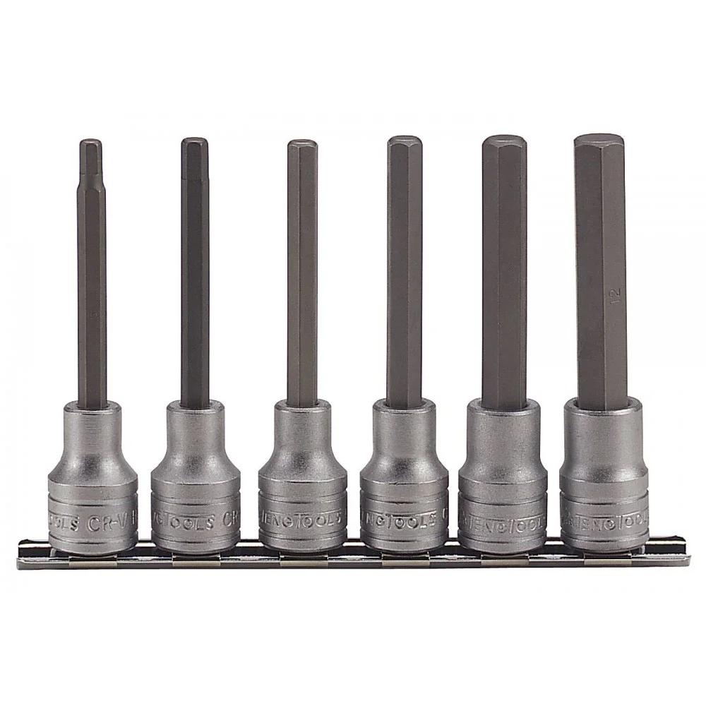Socket et jeu de bits Teng Tools M1211; HEX; 1/2''; 6 unités