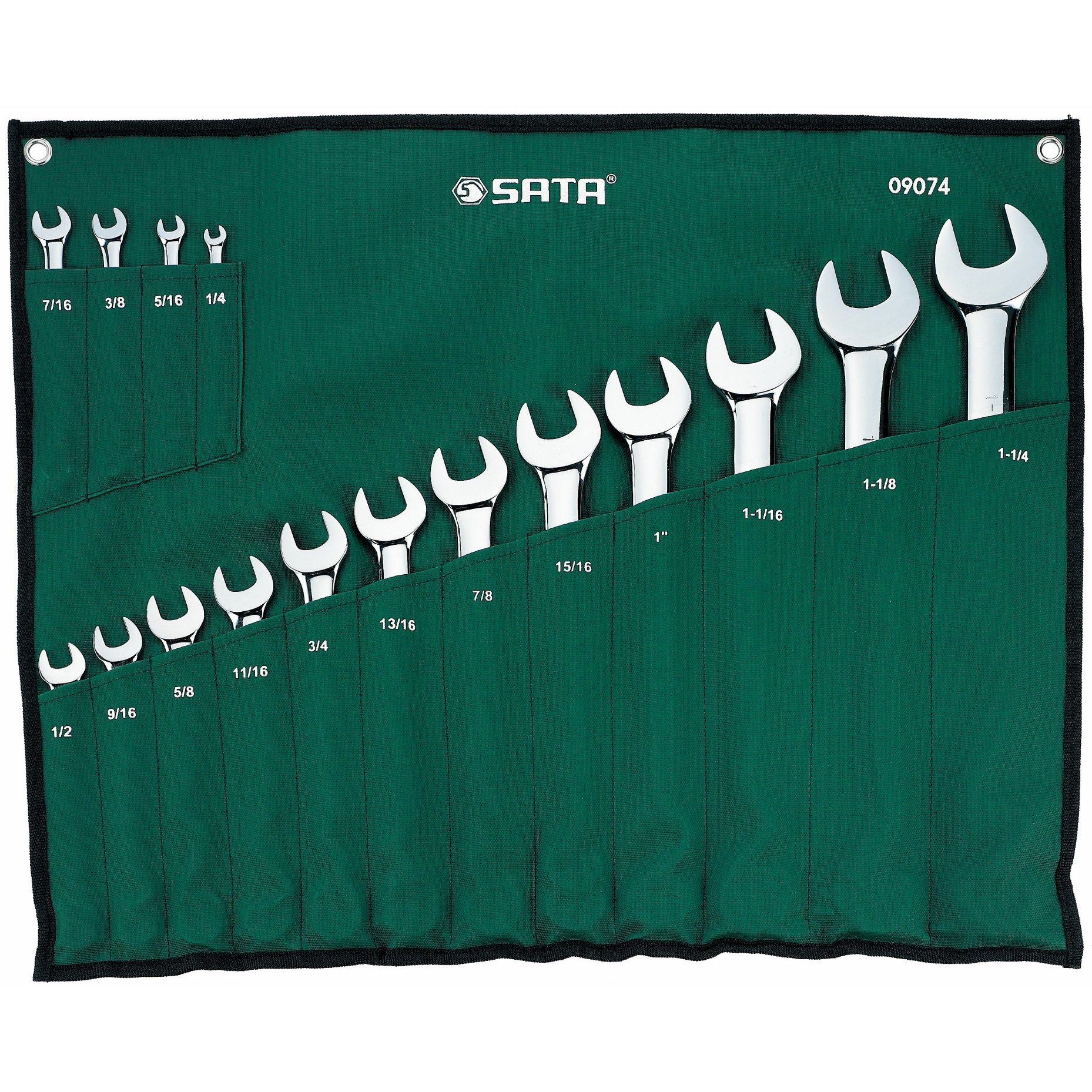 Ensemble de clés combinées Sata S09074; 16 unités