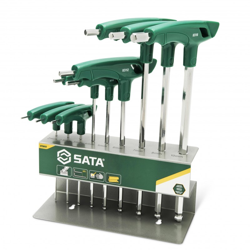 Ensemble de tournevis Sata ST09117; HEX; 9 unités