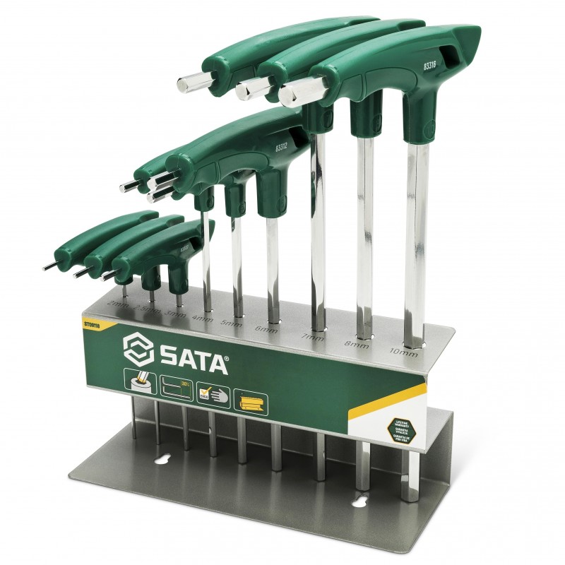Ensemble de tournevis Sata ST09118; HEX; 9 unités