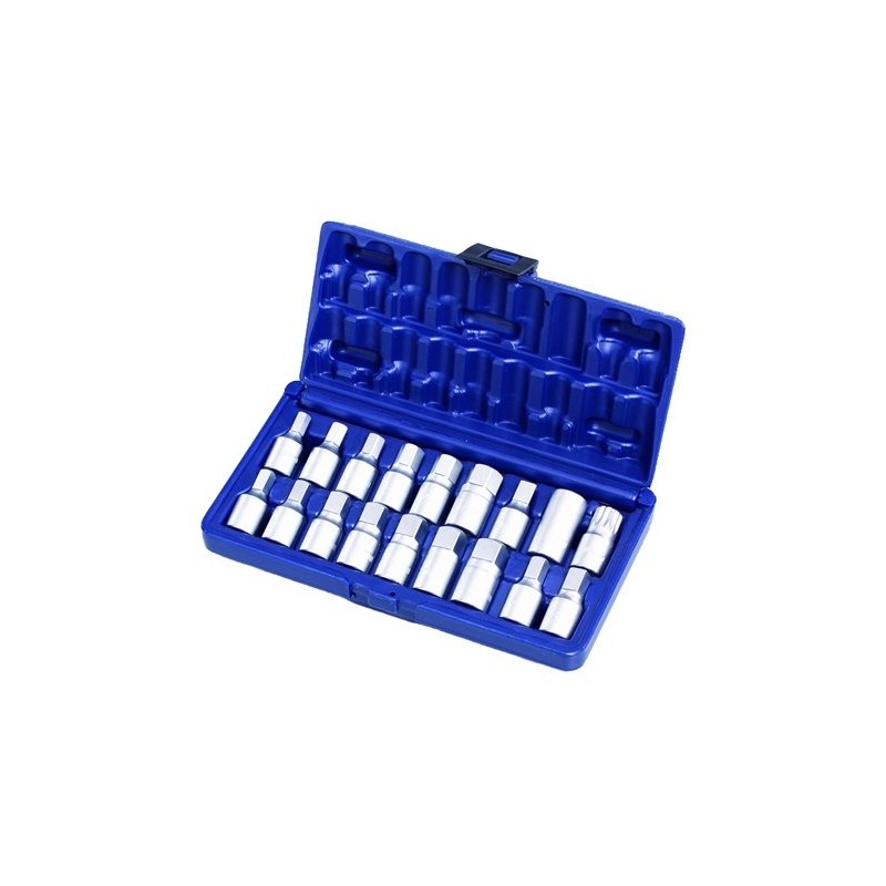 Jeu de clés à douille Ellient Tools AT1236A; 3/8''; 18 unités