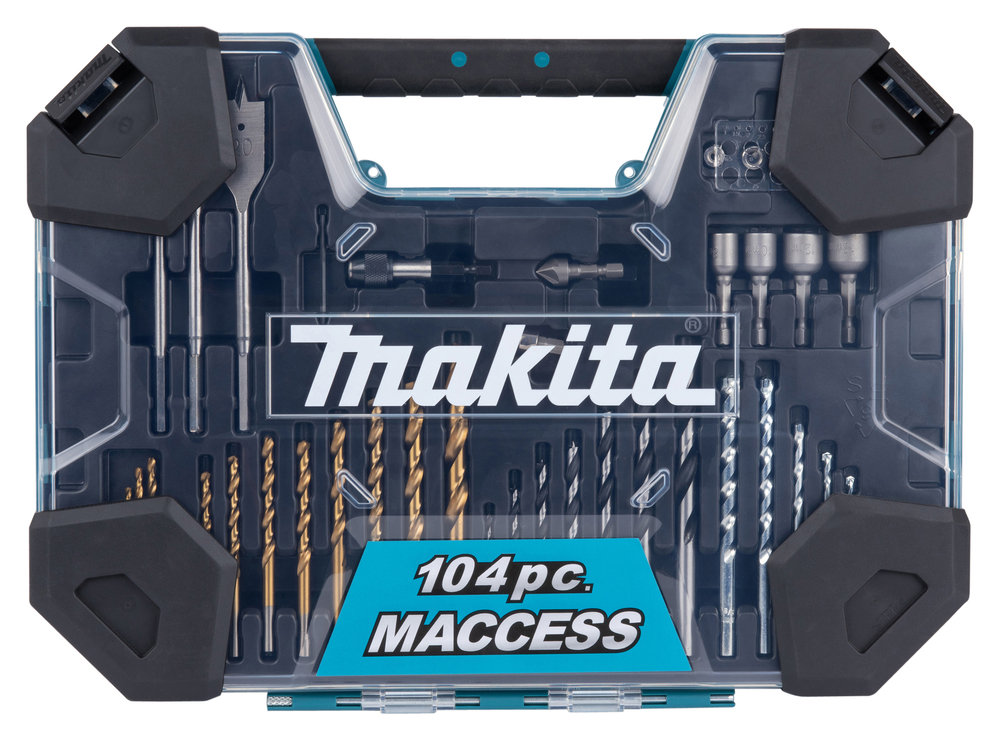 Jeu de forets et de tournevis Makita E-22604; 104 unités