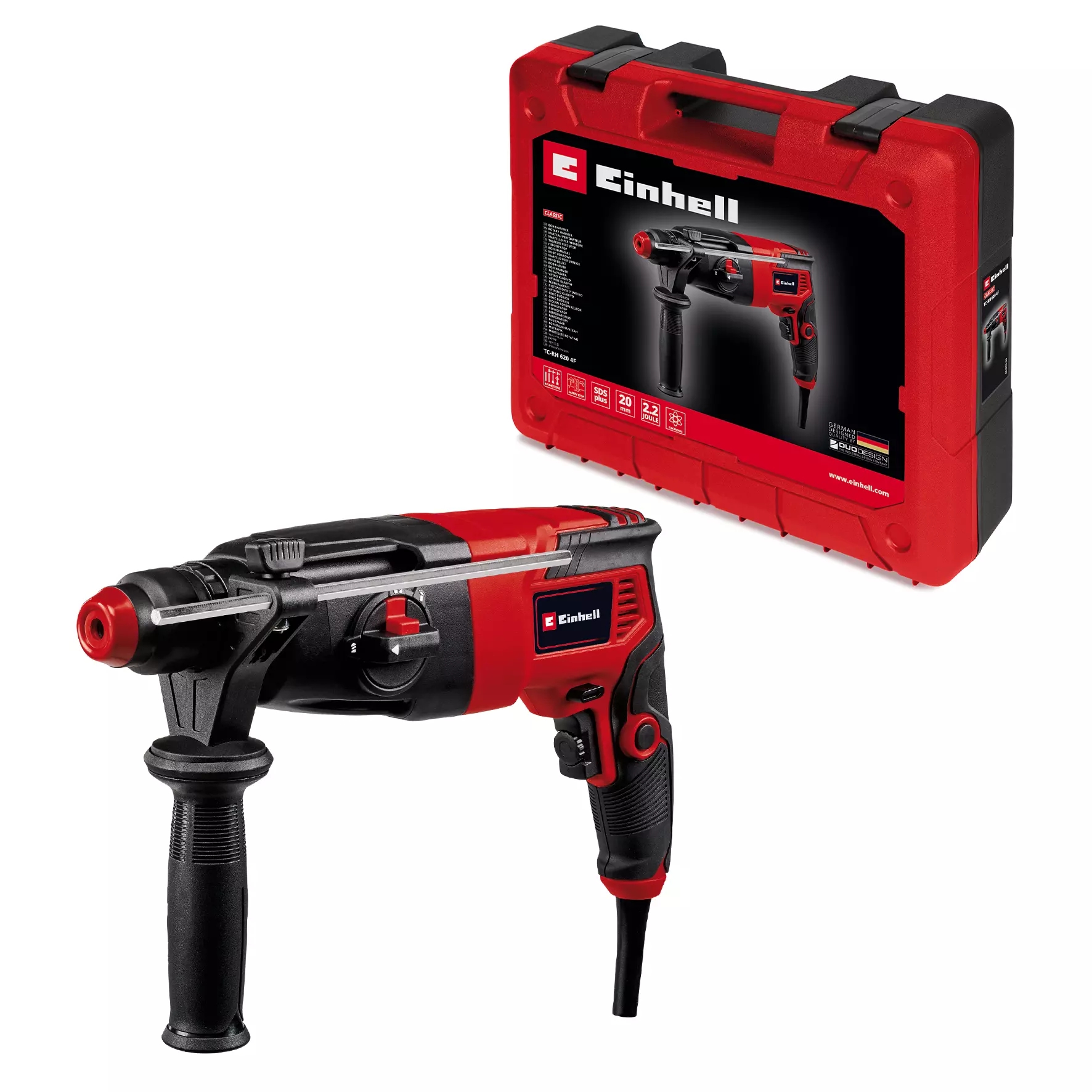 Marteau perforateur Einhell TC-RH 620 4F; 2,2 J; 620 W