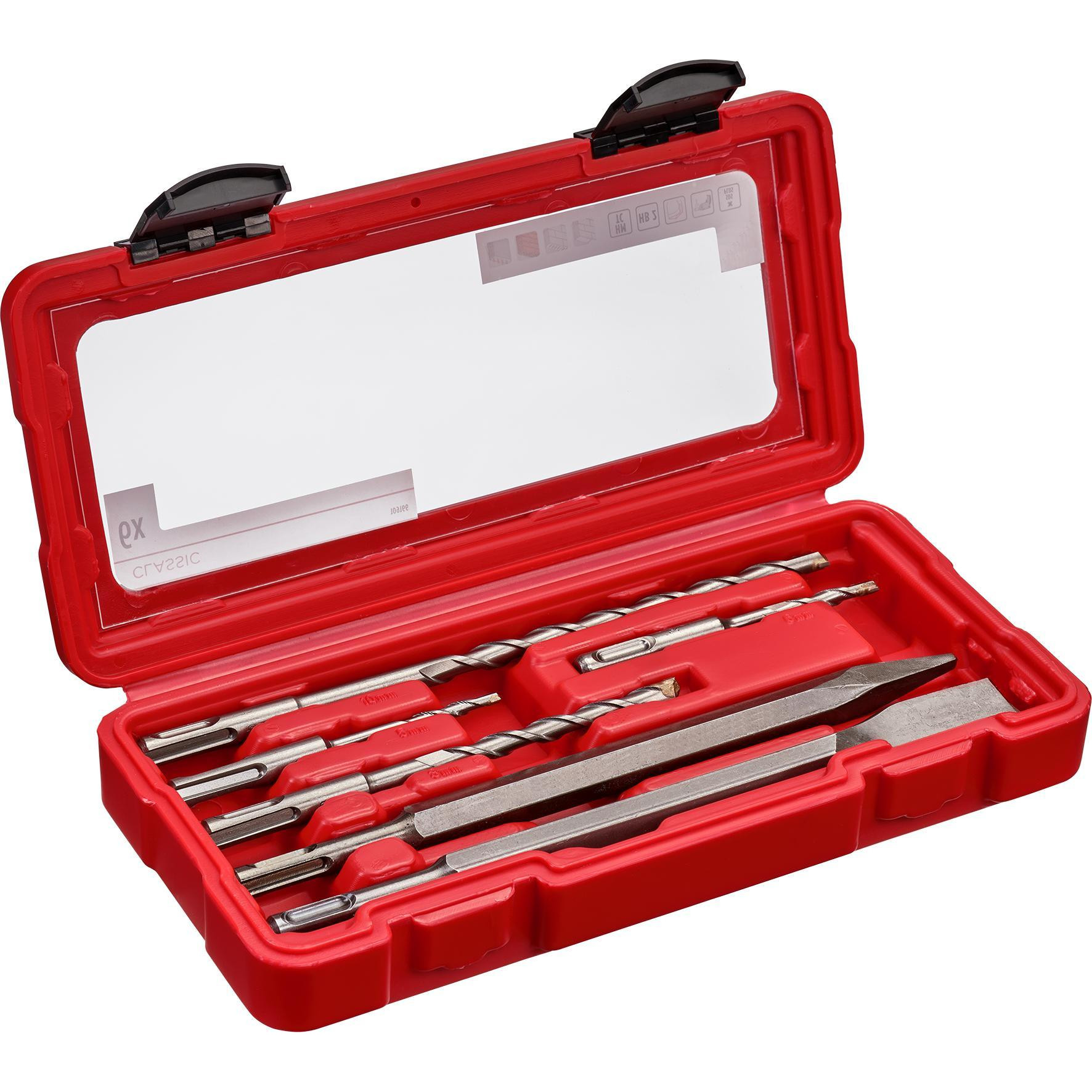 Ensemble de forets et ciseaux Einhell 49109166; SDS-plus; 6 unités
