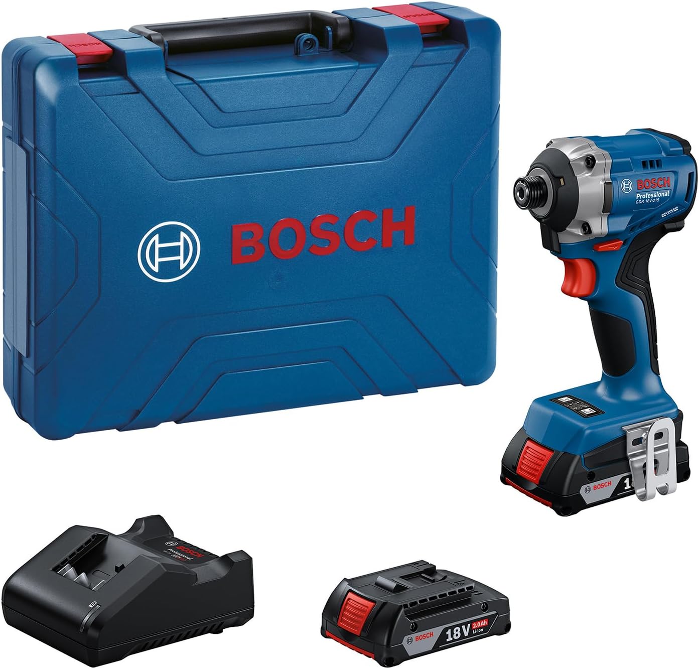Pilote d'impact Bosch GDR 18V-215 Professional; 18 V; 2x2,0 Ah accu.