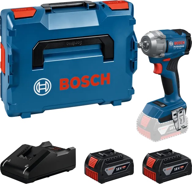 Clé à chocs Bosch GDS 18V-350 Professional; 18 V; 2x4,0 Ah accu.