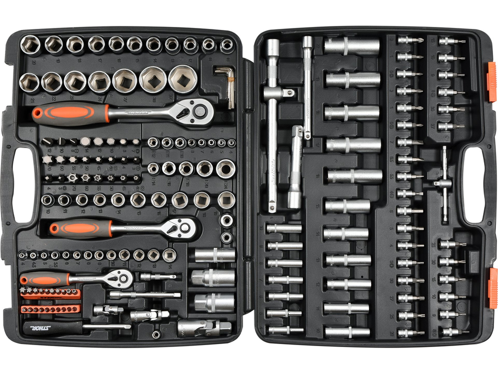 Ensemble d'outils Sthor 58688; 1/2''; 3/8''; 1/4''; 173 unités