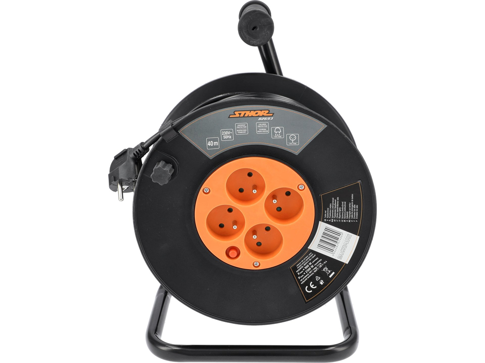 Rallonge avec bobine Sthor 82693; 40 m; 3Gx1,0 mm²