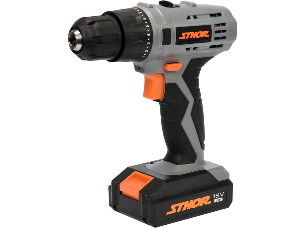 Perceuse Sthor 78972; 18 V; 2x1,3 Ah accu.