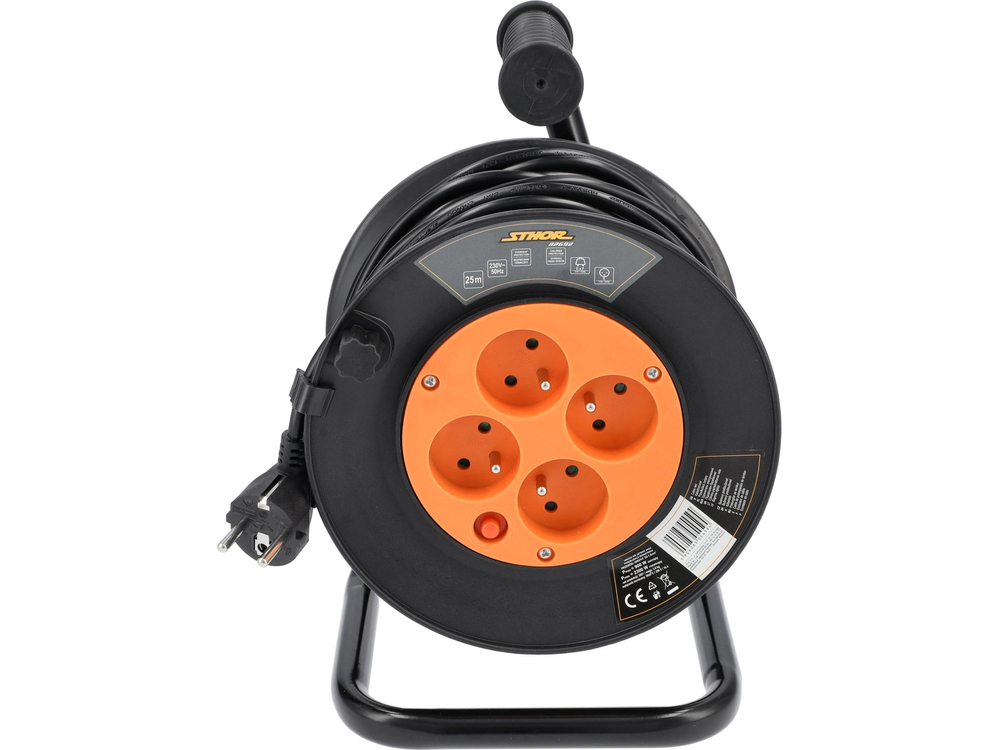 Rallonge avec bobine Sthor 82692; 25 m; 3Gx1,0 mm²