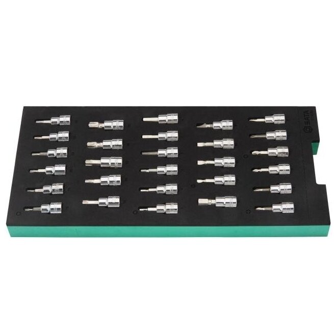 Socket et jeu de bits Sata ST09006G; 3/8''; 28 unités