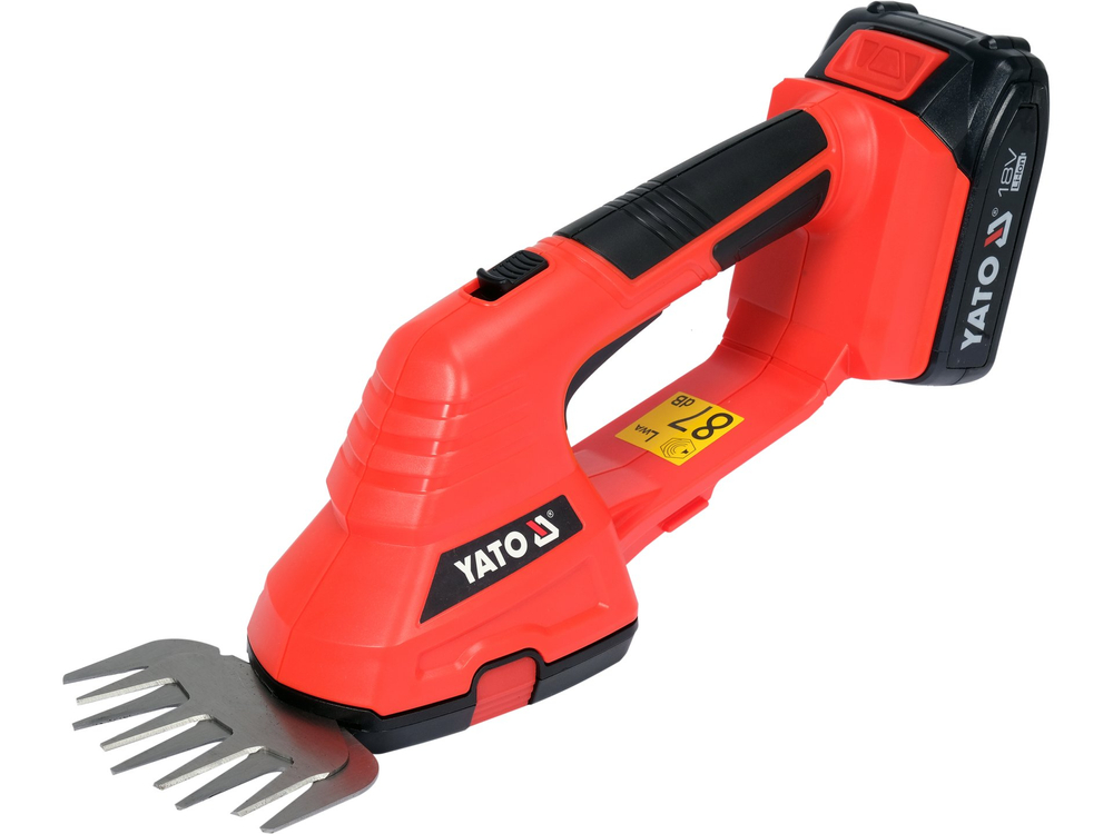 Haie et cisaillement d'herbe Yato YT-828355; 18 V; 1x2,0 Ah accu.