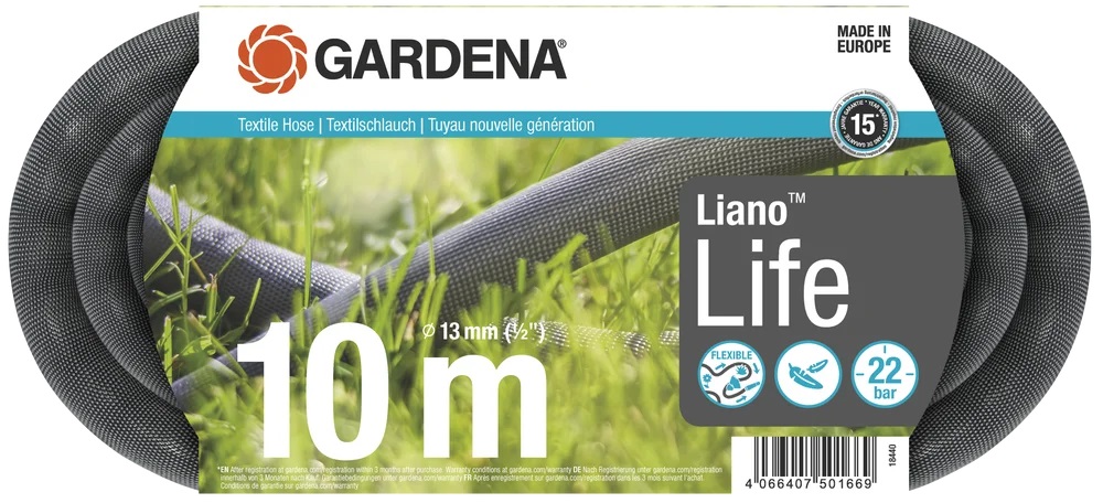 Connecteurs de tuyau Gardena 970642301; 13 mm; 10 m