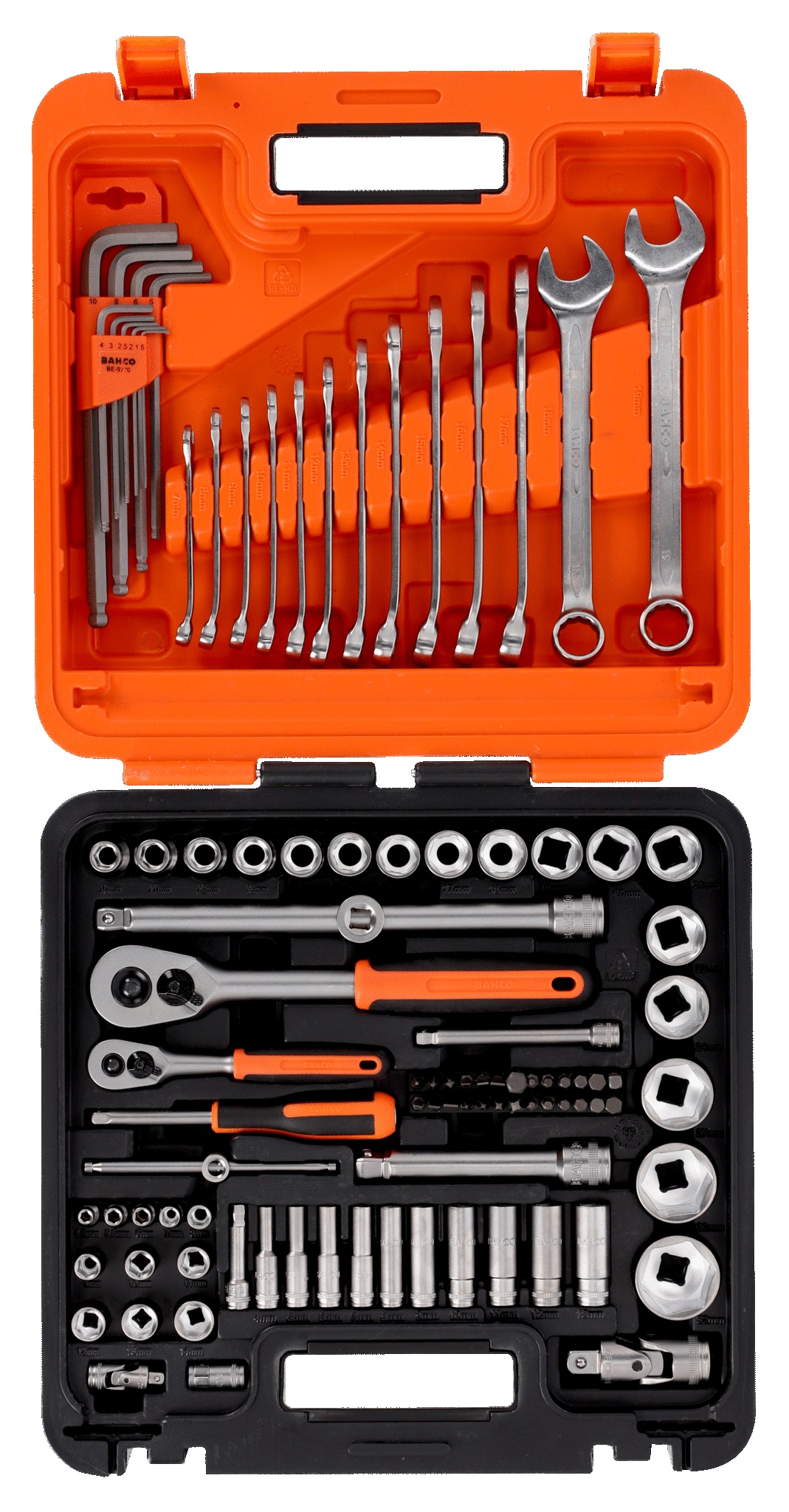 Ensemble d'outils Bahco S98MC1H; 1/4''; 1/2''; 98 unités