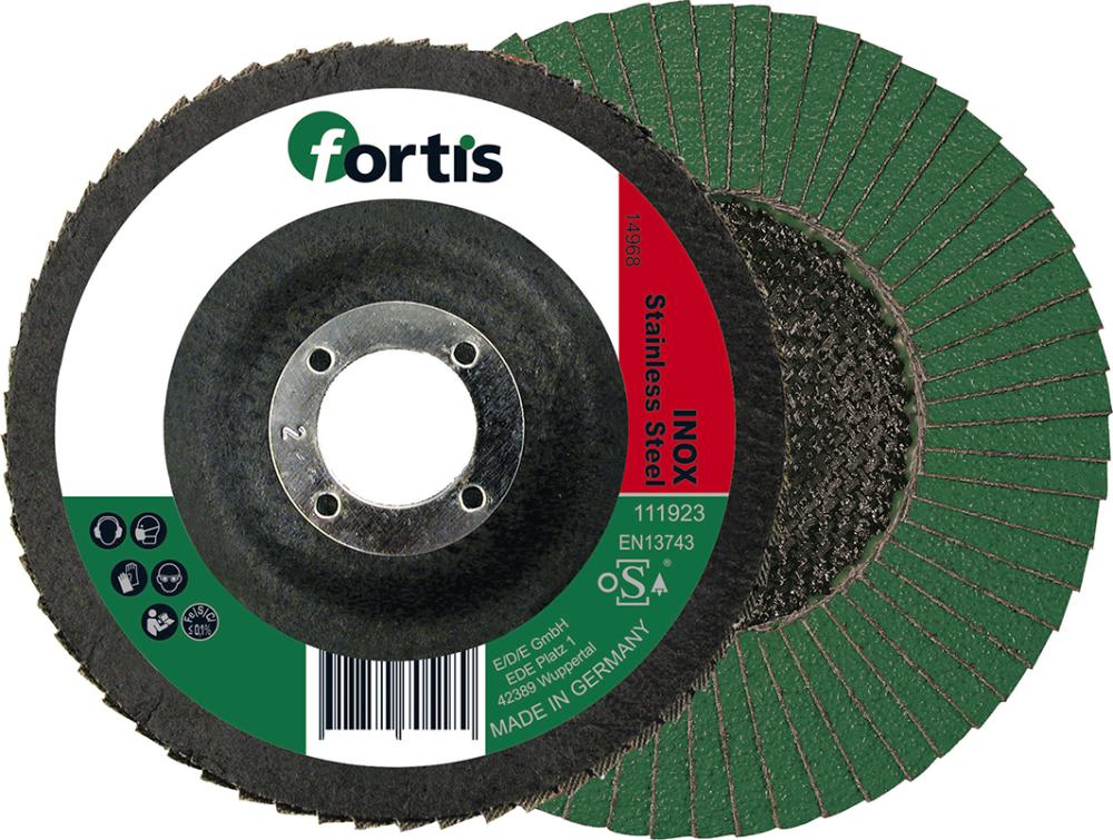 Meule-éventail Fortis 4317784705196; 125 mm; 22,23 mm; K60