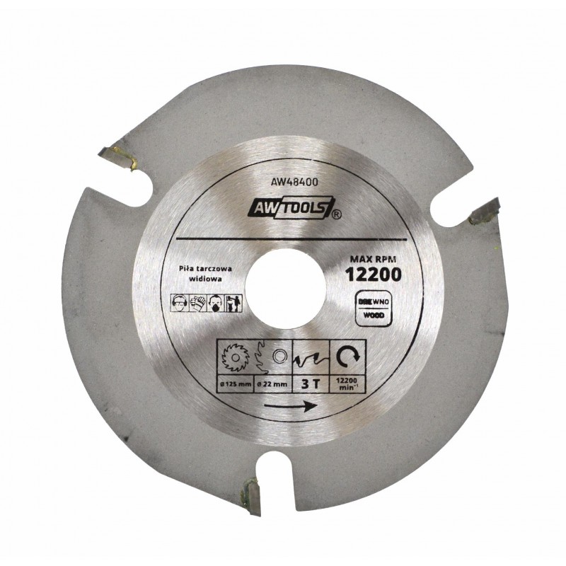 Lame de scie AWTools AW48400; TCT; 125x22; Z3