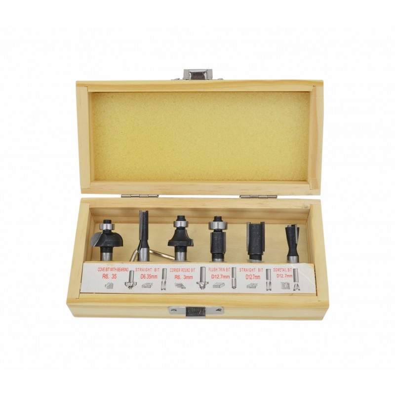 Coffret de forêts pour le bois  AWTools AW40512; 6 unités