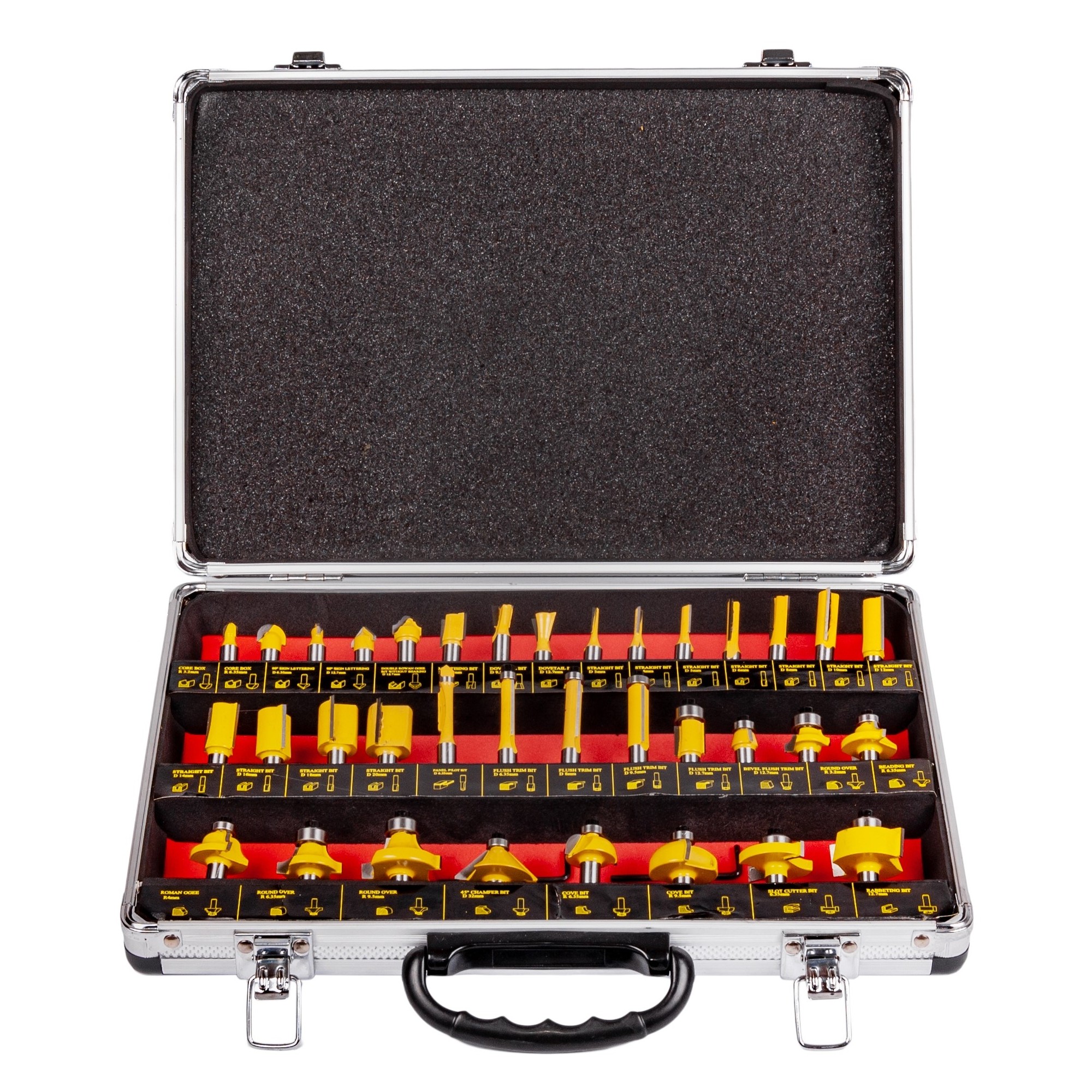 Coffret de forêts pour le bois  AWTools AW40514; 35 unités