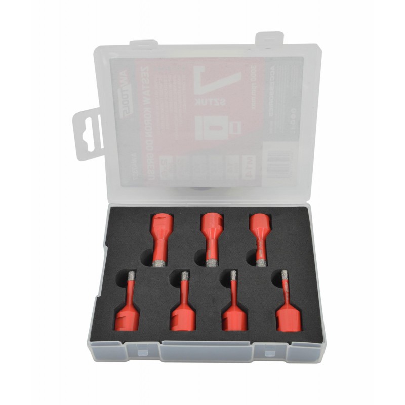 Jeu de forets en métal AWTools AW47307; M14; 6-14 mm