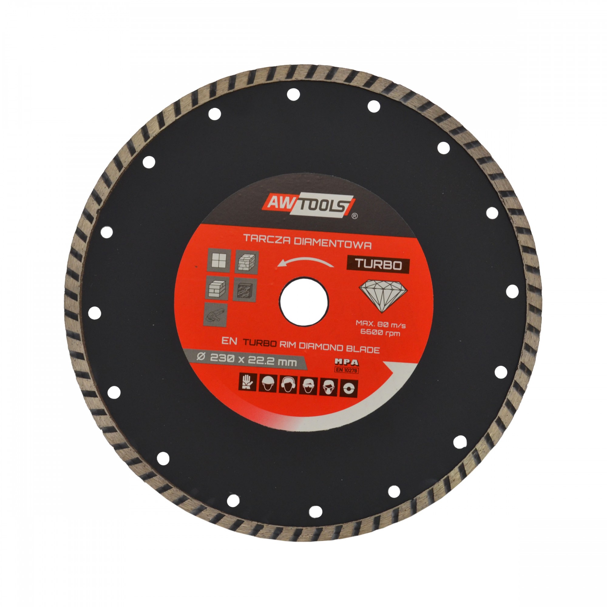 Disque à tronçonner diamanté AWTools AW45508; 350x32-25,4-22,2 mm
