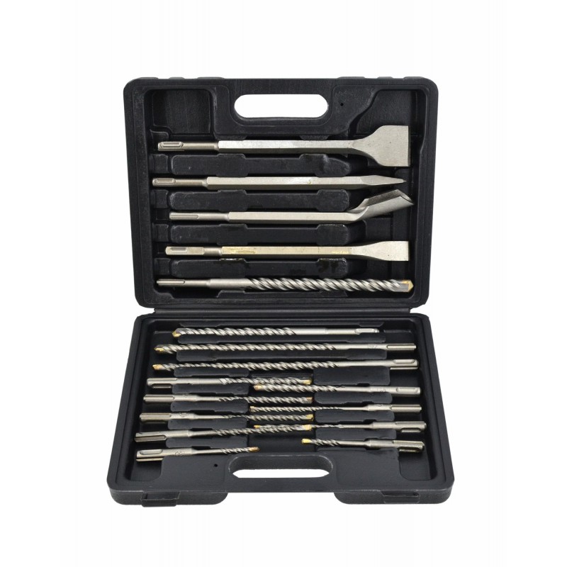 Ensemble de forets et ciseaux AWTools AW42917; SDS-Plus; 17 unités