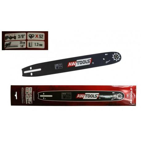 Rail de guidage pour tronçonneuse AWTools AW80053BL; 35 cm; 3/8''; 64; 1,5 mm