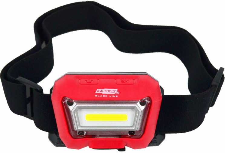 Lampe frontale AWTools AW17610BL; LED; IP65; 300 lm