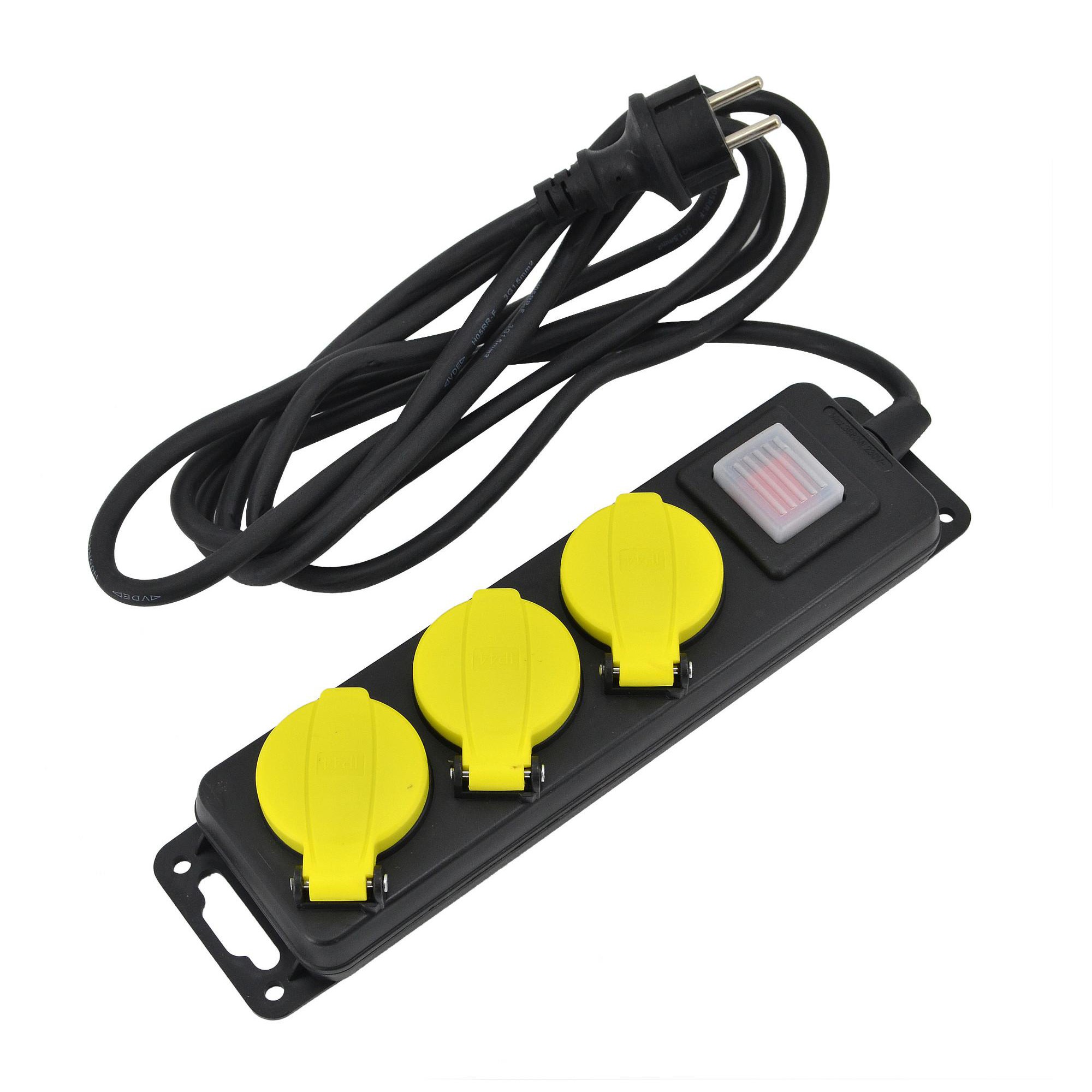 Rallonge électrique AWTools AW24702; IP44; 3x1,5 mm²; 3 m