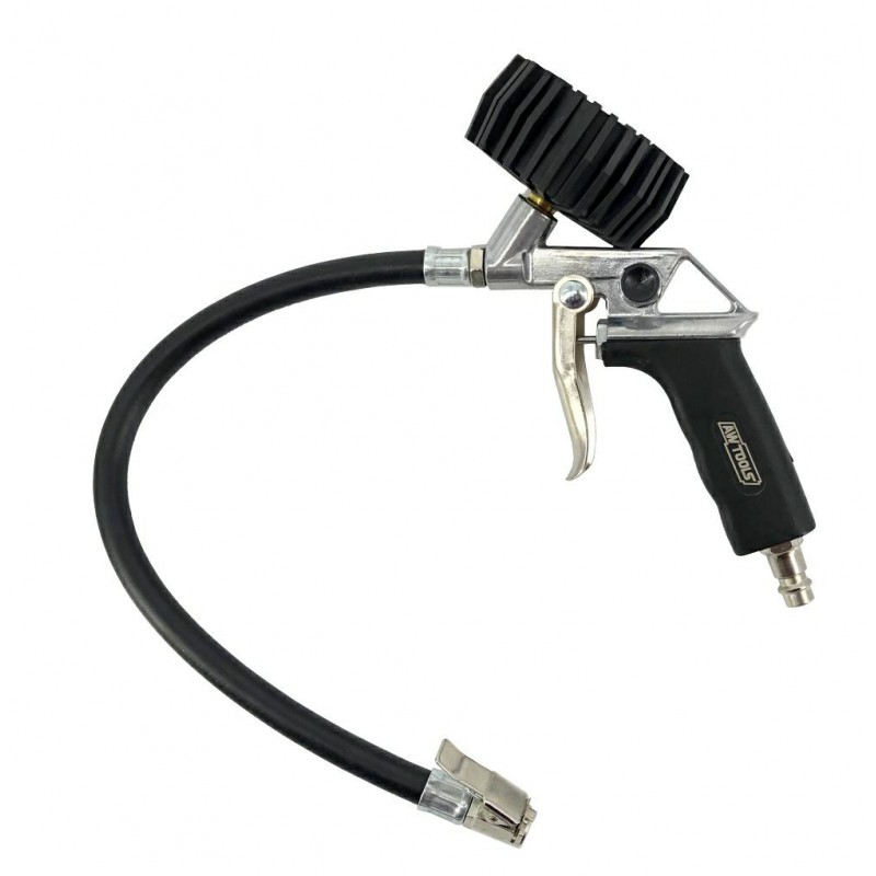Soufflette à pneu avec manomètre AWTools AW10032; TG-8;  1/4''; 0-12 bar