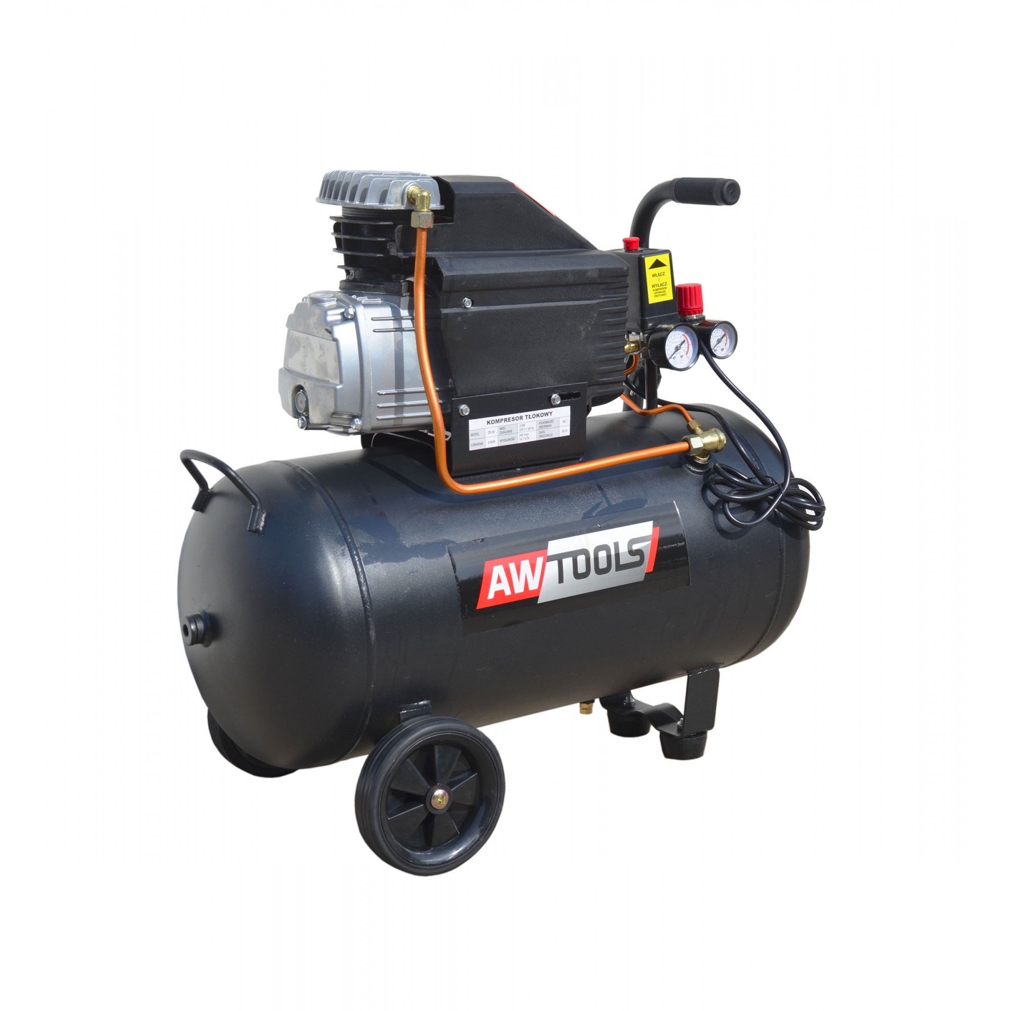 Compresseur d'air lubrifié à l'huile AWTools AW10000; 230 V; 1,5 kW; 8 bar; 24 l