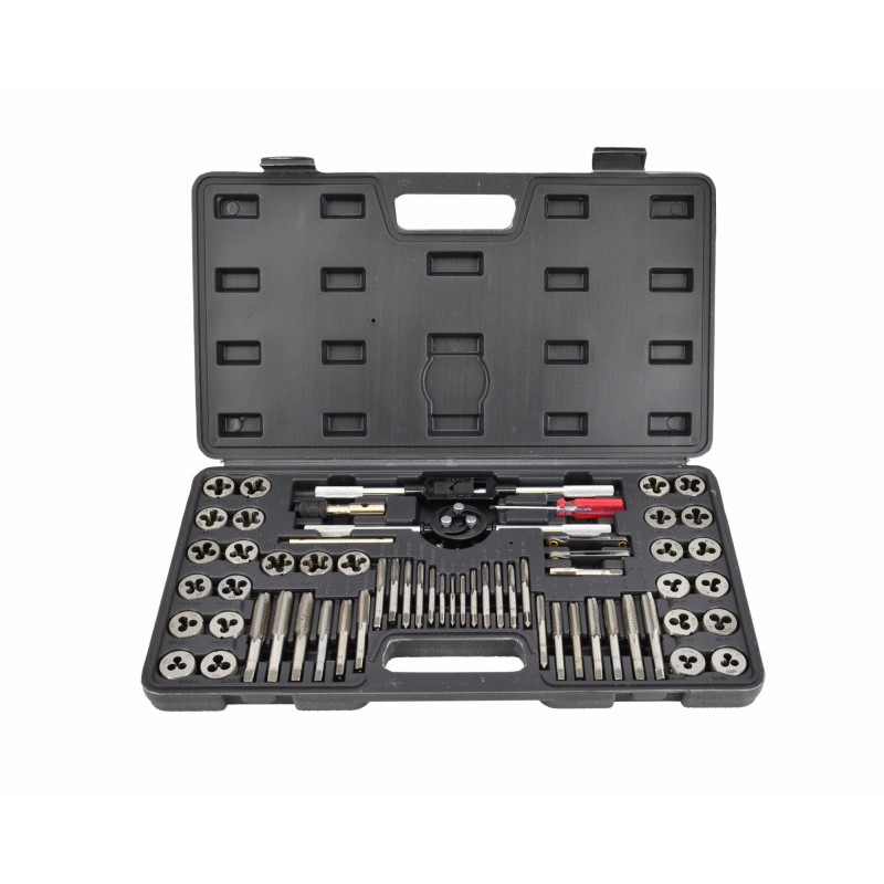 Robinet et jeu de matrice AWTools AW20418; M3-M12; 60 unités