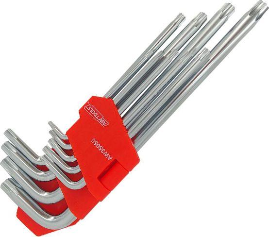 Clé hexagonale AWTools AW35050BL; T10-T50; 9 unités