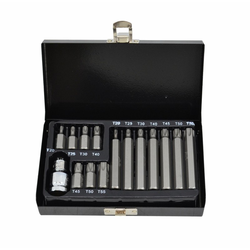 Jeu d'accessoires de tournevis AWTools AW35111BL; T20-T55; 15 unités
