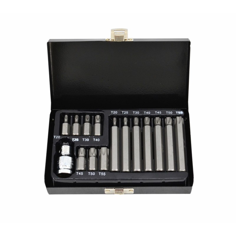 Jeu d'accessoires de tournevis AWTools AW35117BL; T20-T55; 15 unités