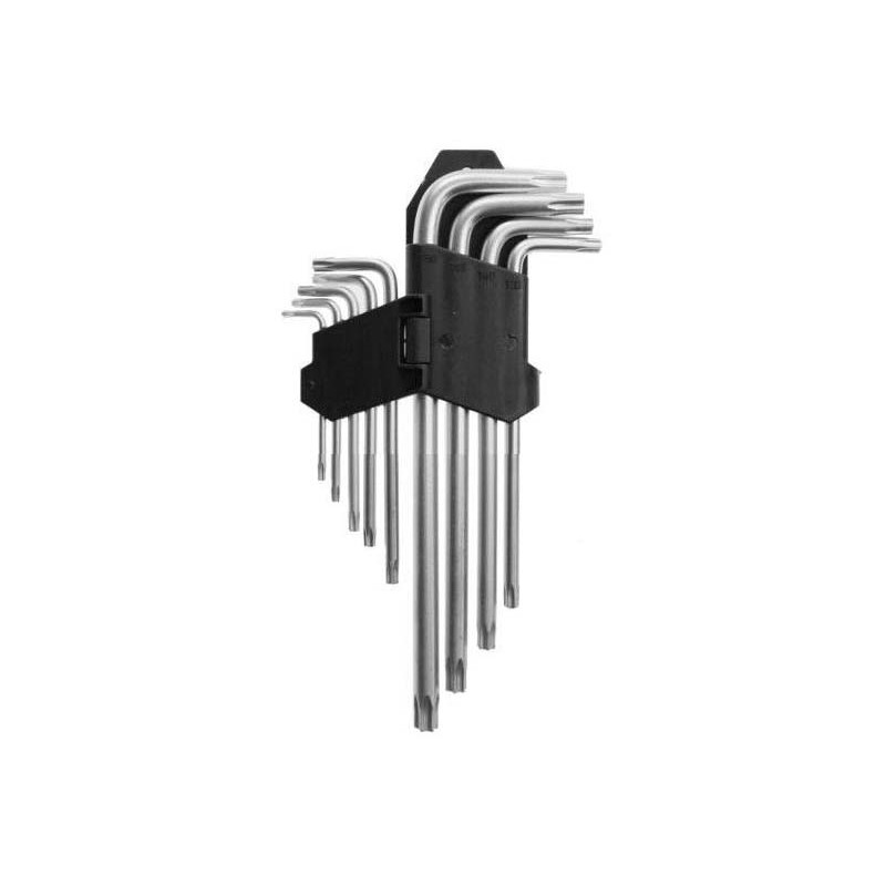 Clé hexagonale AWTools AW35005; T10-T50; 9 unités