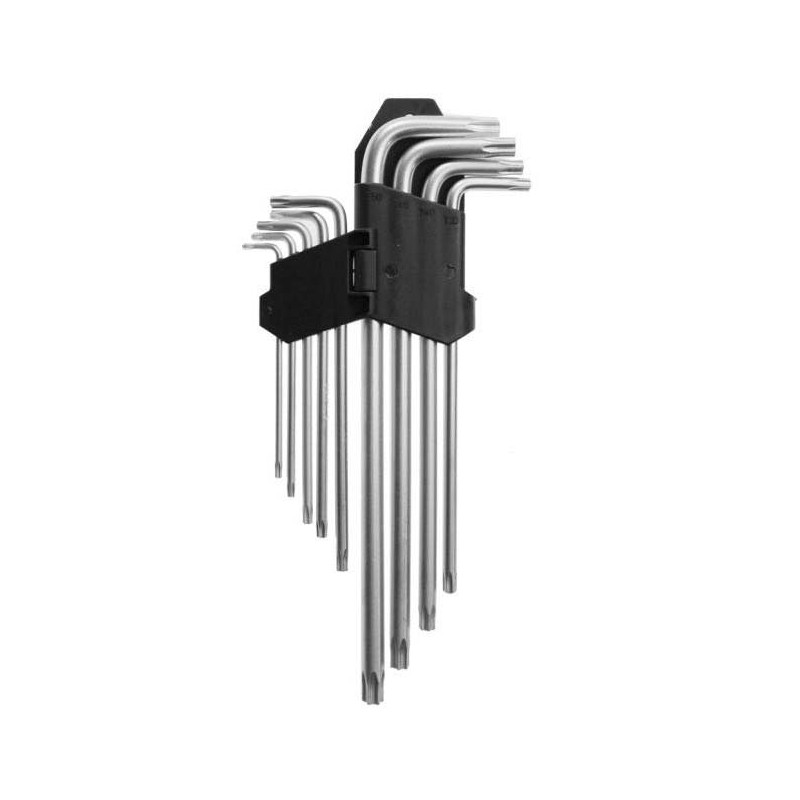 Clé hexagonale AWTools AW35006; T10-T50; 9 unités