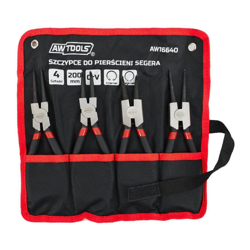 Pinces pour anneaux AWTools AW16640; 200 mm; 4 unités