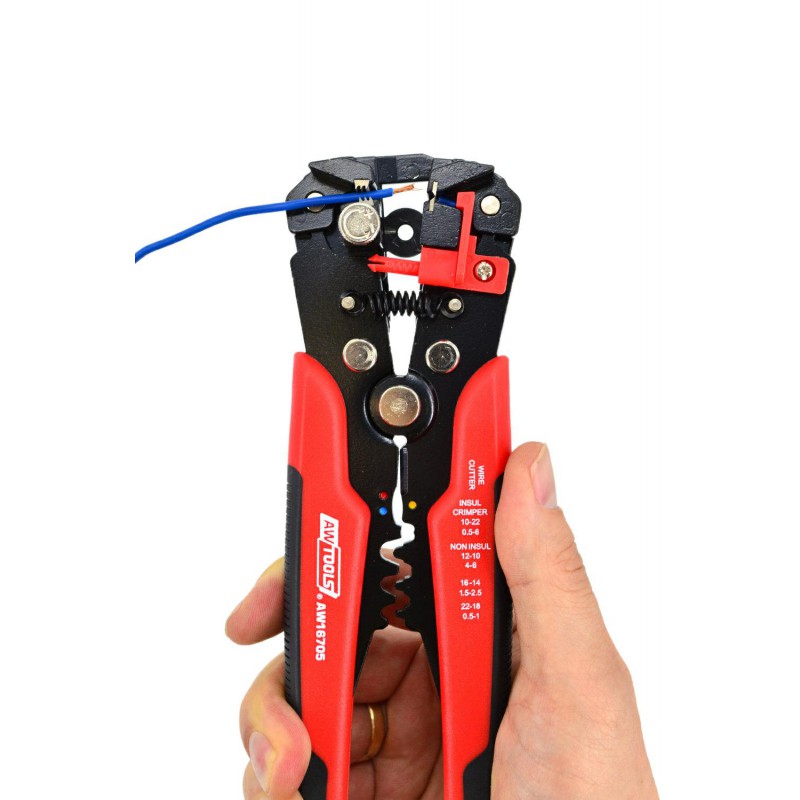 Pince à dénuder AWTools AW16705; 0,2-6 mm²; 205 mm