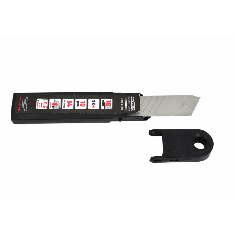 Couteau avec lames remplaçables AWTools AWBL42051; 9 mm; 10 unités
