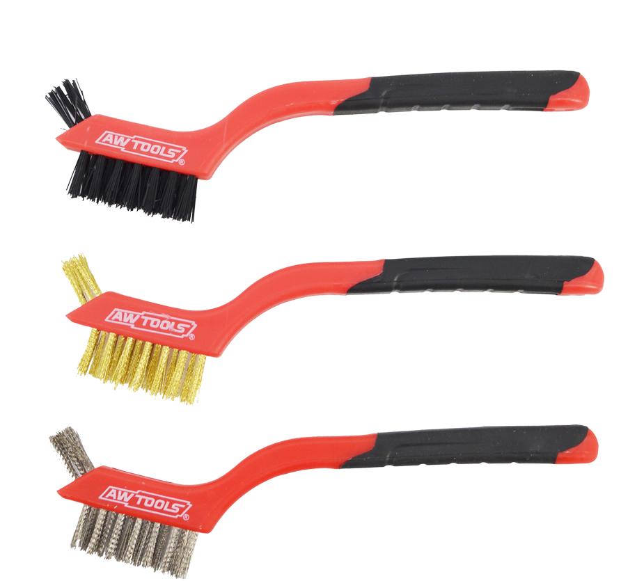 Ensemble de brosse métallique AWTools AW55007; 3 unités