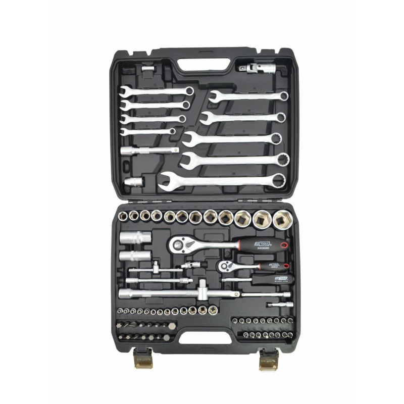 Ensemble de clés à anneau AWTools AW39082BL; 1/2''; 1/4''; 82 unités