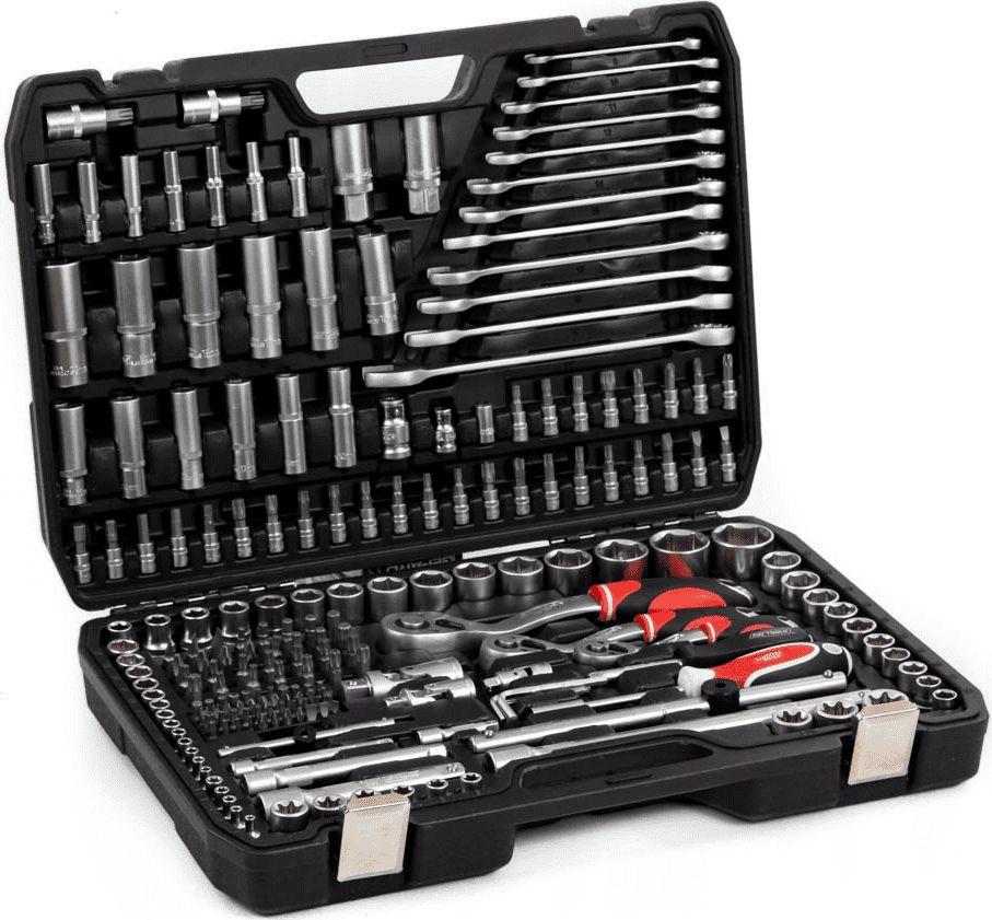 Ensemble de clés à anneau AWTools AW39216BL; 1/2''; 1/4''; 3/8''; 216 unités