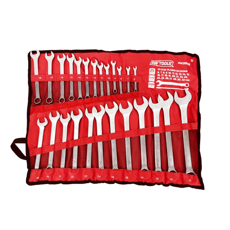 Clé anglaise AWTools AW39818; 6-32 mm; 25 unités