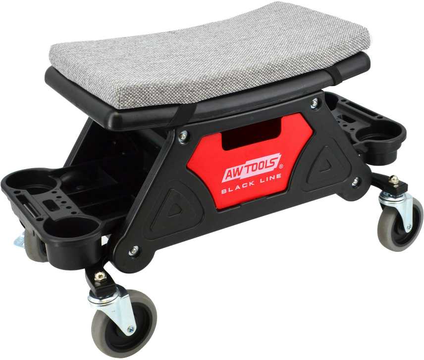 Chaise pour mécanicien AWTools AW20066BL; 260x450 mm; 136 kg